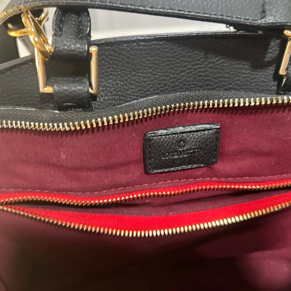 Purse Louis Vuitton Black and Cream - Picture 3 of 10